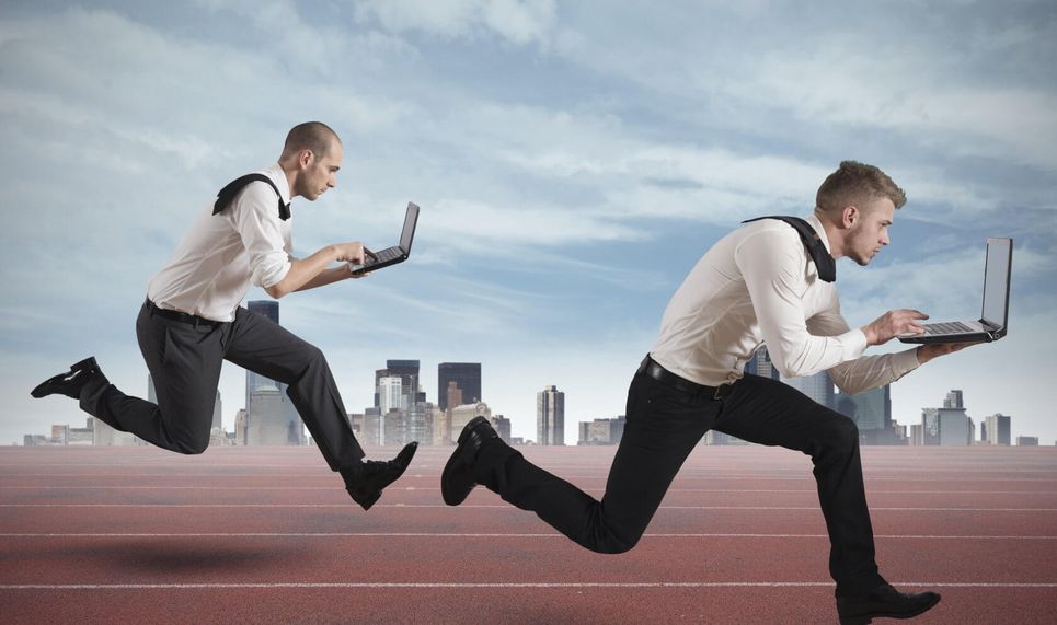 Competitor Tracking Cartoon